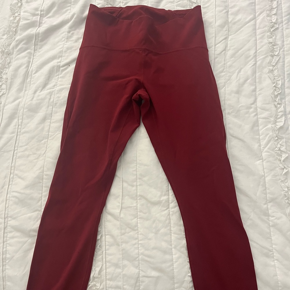 Lululemon leggings - size 8 red